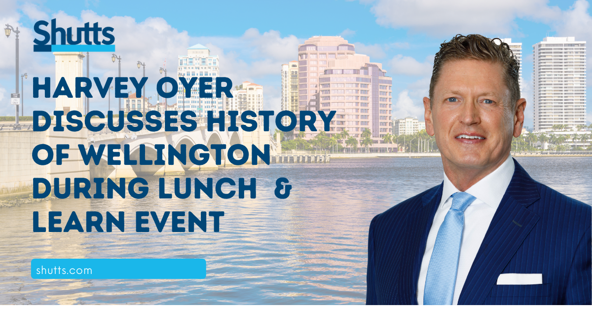 Harvey Oyer Discusses History of Wellington during Lunch & Learn Event